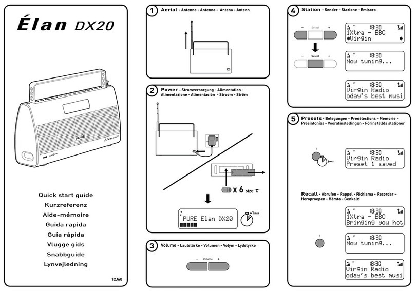 PURE elan dx20 User manual