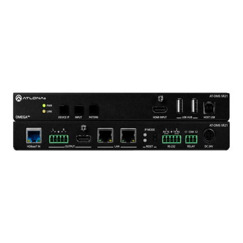 Panduit Atlona Omega AT-OME-SR21 User manual