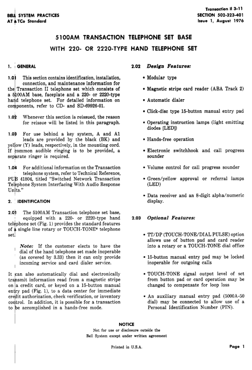 Bell 5100AM User manual
