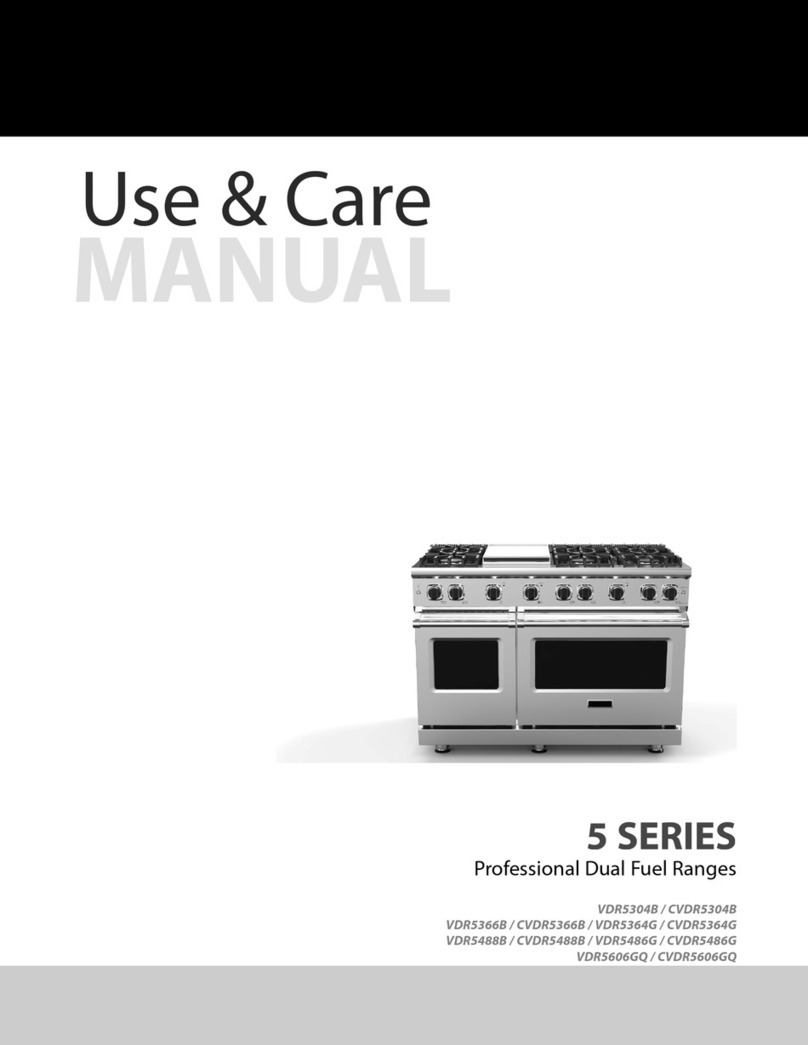Viking Range 5 Series VGC Use & care manual