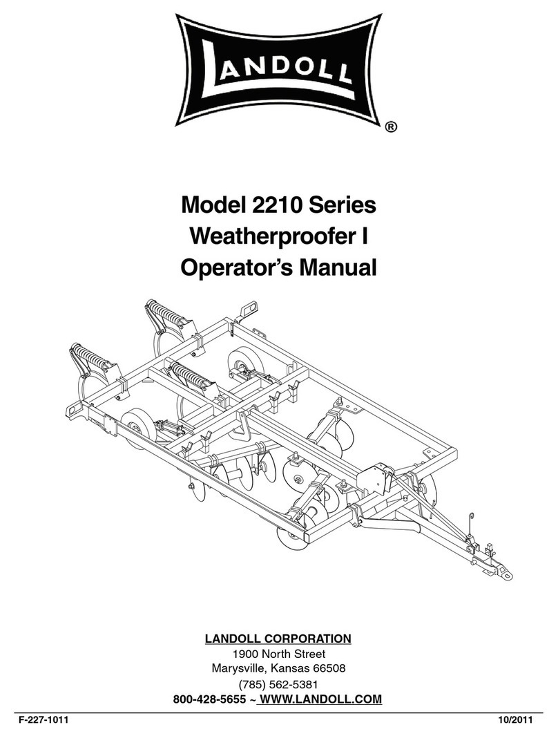 Landoll Weatherproofer I 2210 Series Operator's manual