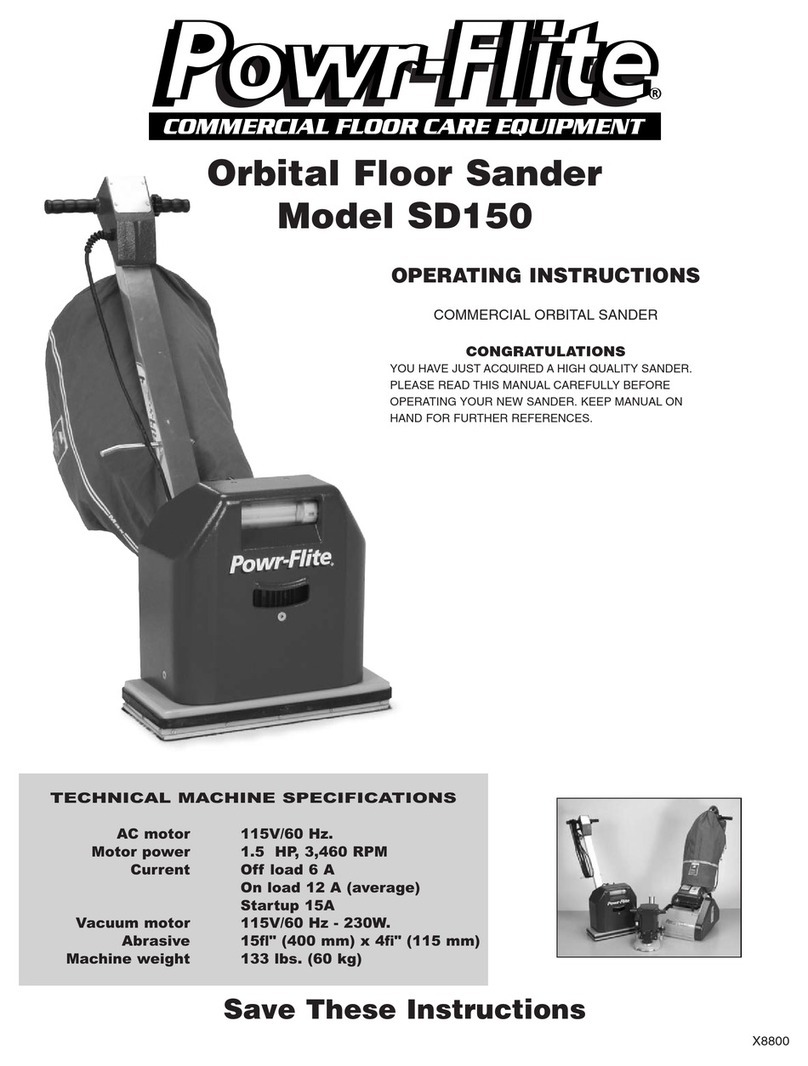 Powr-Flite SD150 operating instructions