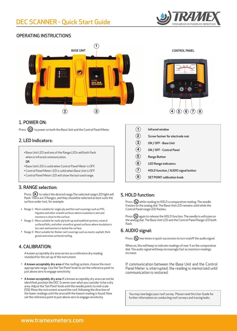 TRAMEX Dec Scanner quick start guide TRAMEX Dec Scanner quick start guide