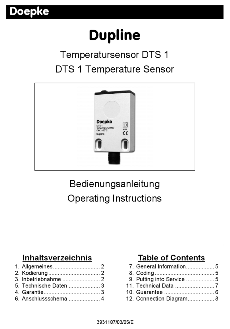 Doepke Dupline DTS 1 operating instructions