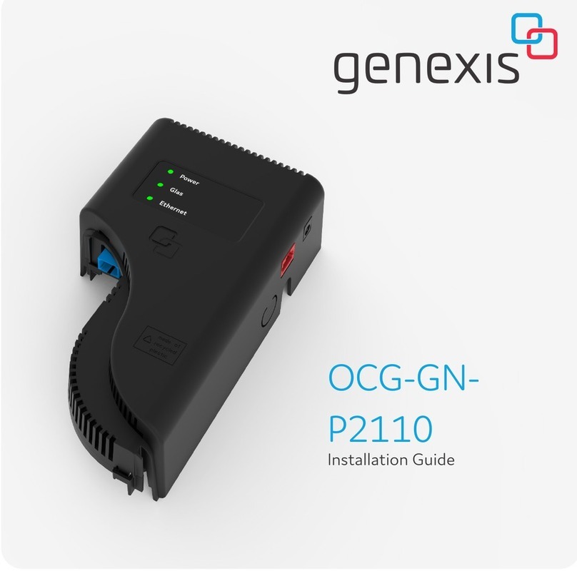 Genexis OCG-GNP2110 User manual
