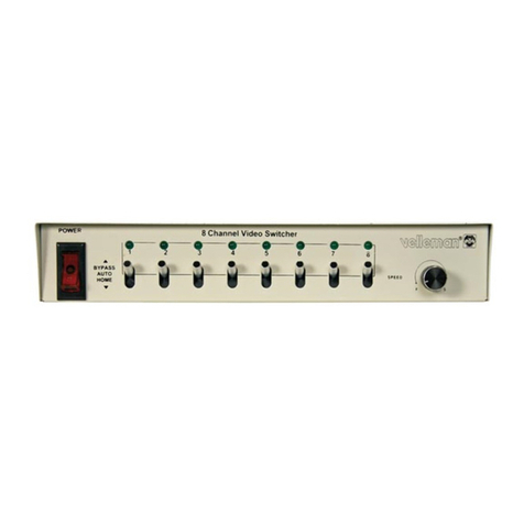 Velleman VMS8 User manual