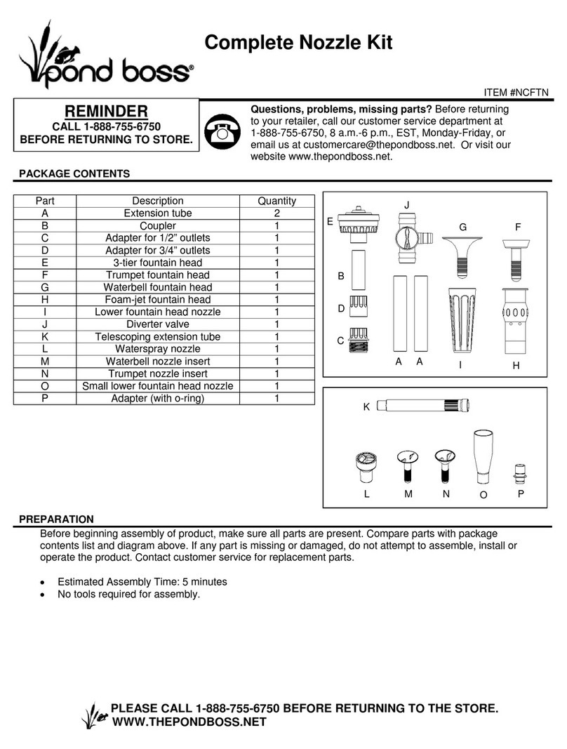 Pond Boss NCFTN manual