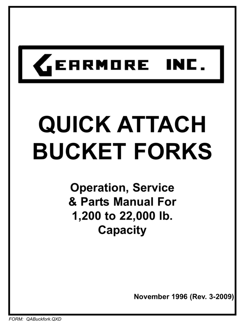 Gearmore 12 UNIV Operation, service & parts manual Gearmore 12 UNIV Operation, service & parts manual