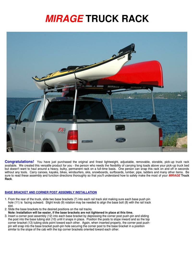 Mirage Truck Rack instructions