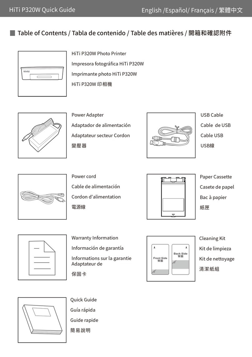 HiTi Digital P320W User manual