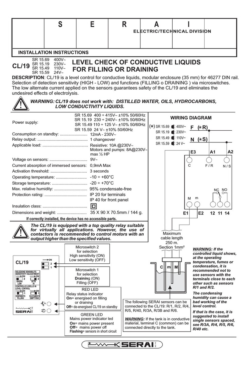 Serai CL/19 installation instructions