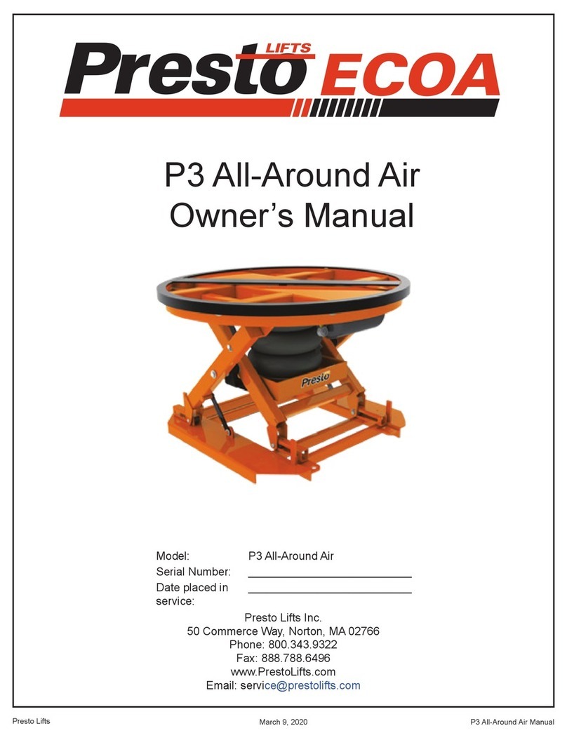 Presto Lifts P3 All-Around Air owner's manual