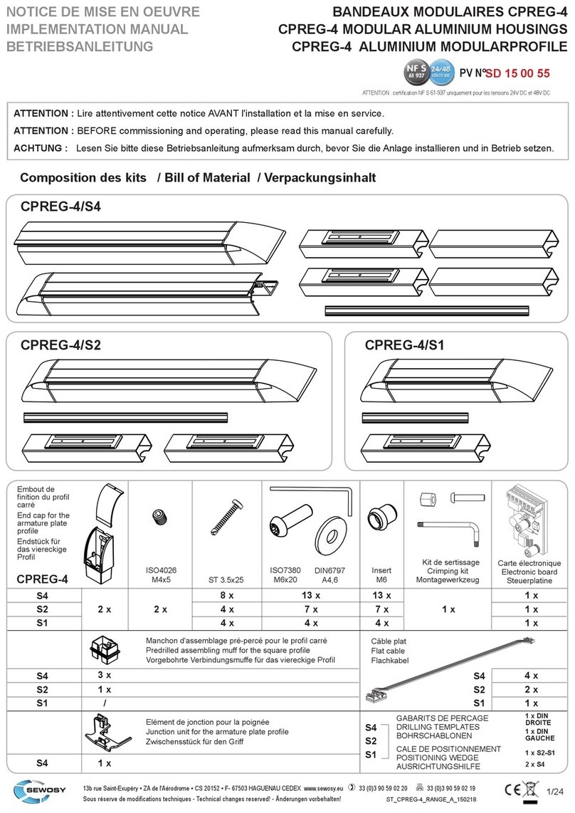 Sewosy CPREG-4 Series User manual
