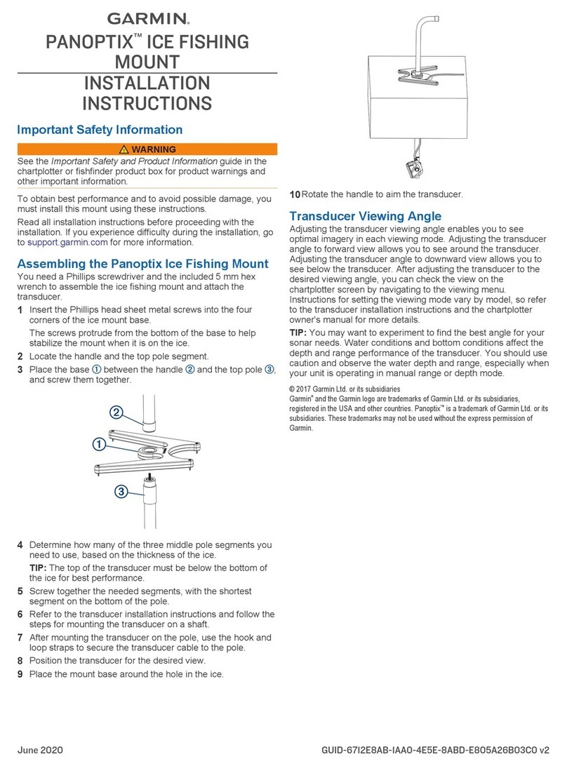 Garmin PANOPTIX ICE FISHING MOUNT User manual