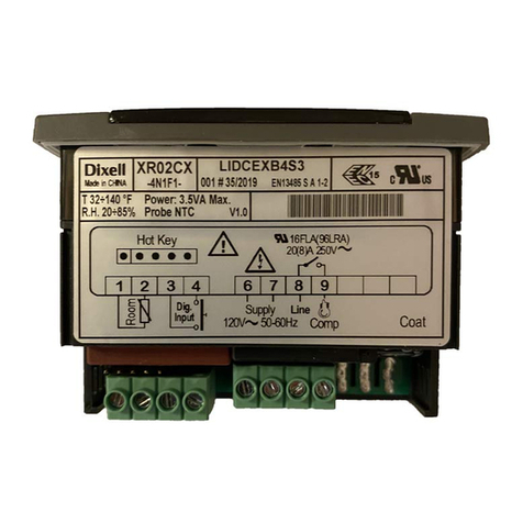 Emerson dixell XR02CX Wiring diagram