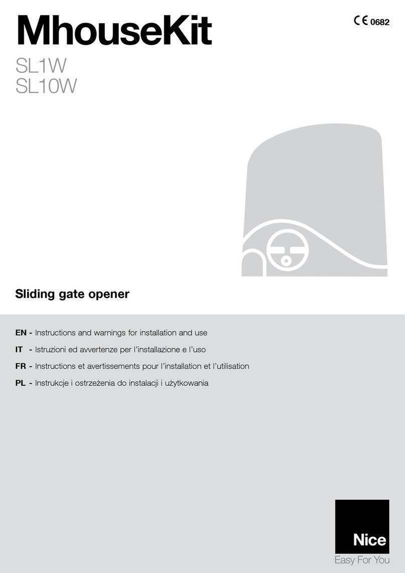 Nice MhouseKit SL1W Technical specifications