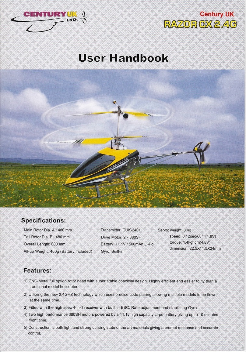 Century UK RAZOR CX 2.4G User handbook