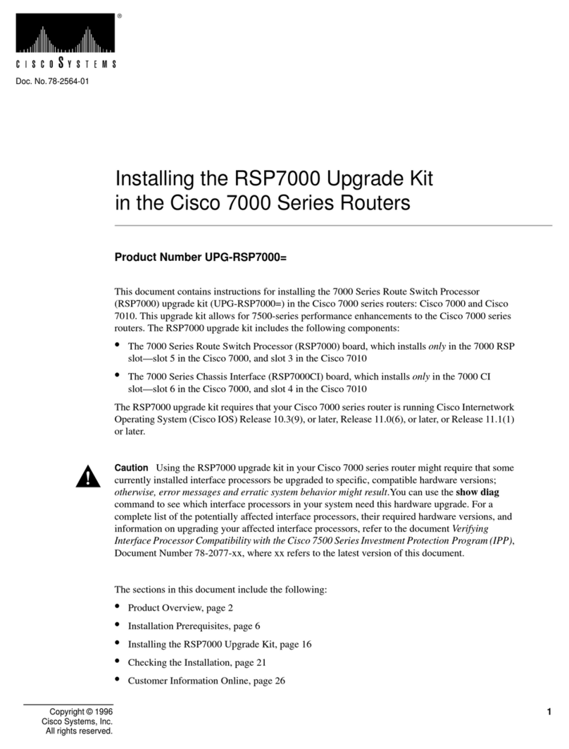 Cisco RSP7000 Instruction Manual Cisco RSP7000 Instruction Manual