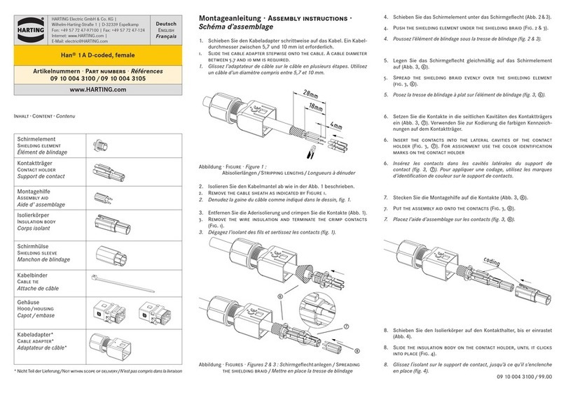 HARTING Han 09 10 004 3100 manual