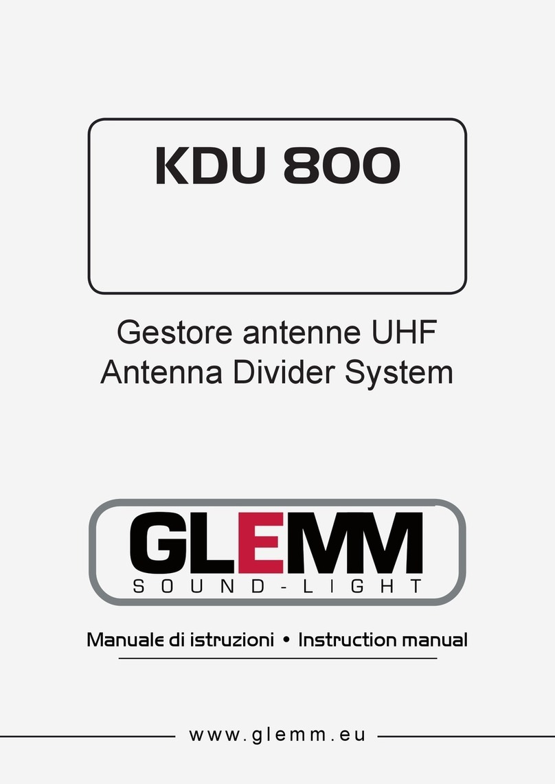 GLEMM KDU 800 instruction manual