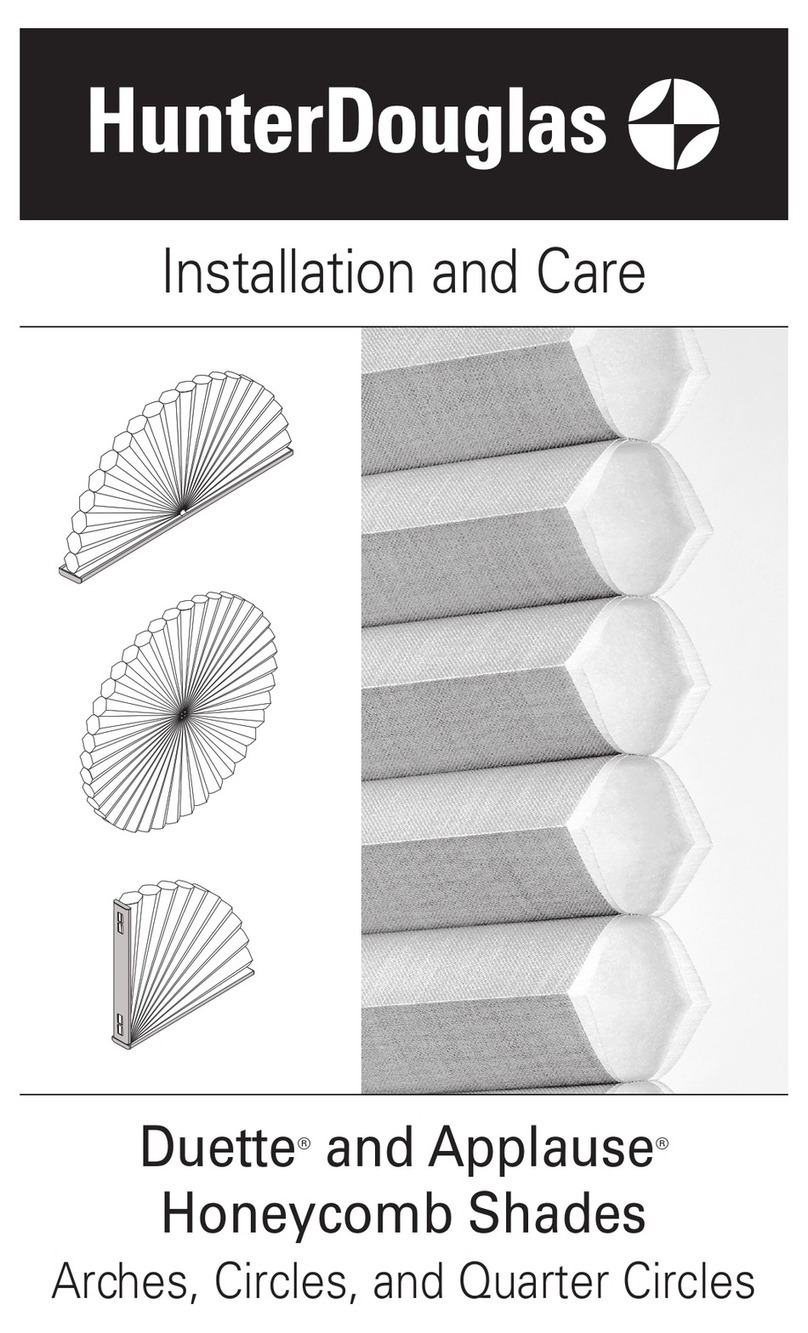 HunterDouglas Duette Installation manual HunterDouglas Duette Installation manual