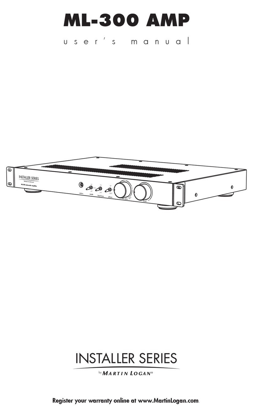 MartinLogan Installer Series user manual