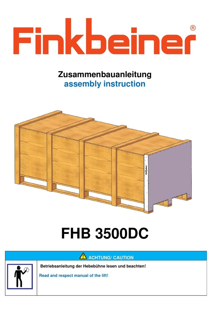 Finkbeiner FHB 3500DC Assembly instruction