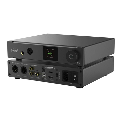 Sabaj D5 User manual
