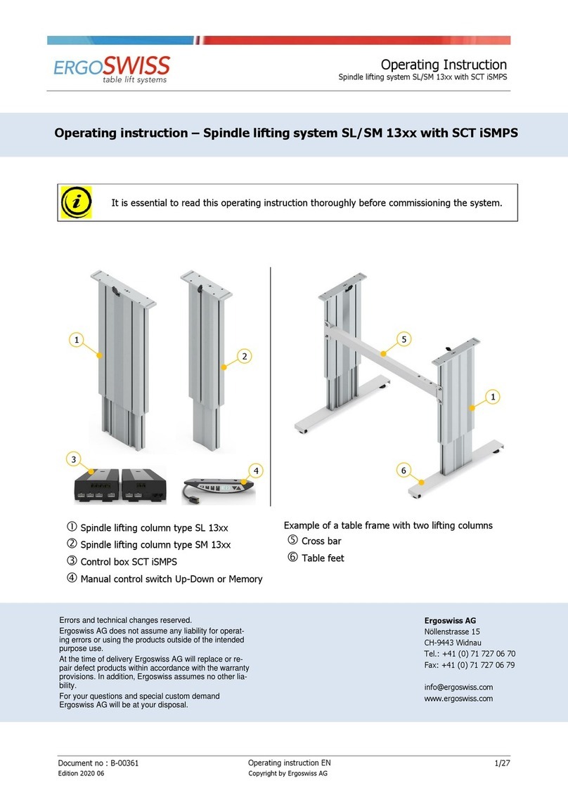 Ergoswiss SL 13 Series User manual