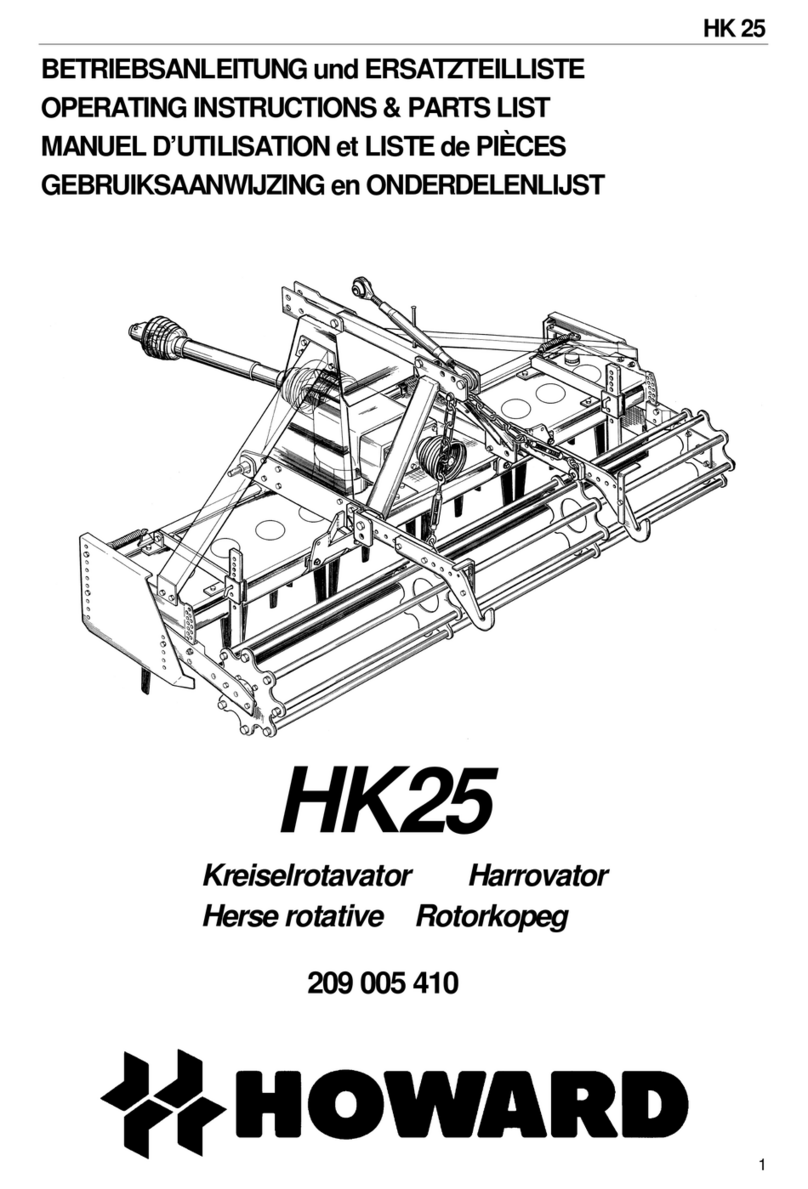 Howard HK 25 Operating instructions & parts list