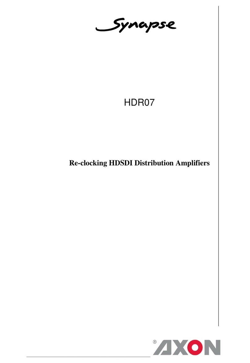 Axon Synapse HDR07 User manual