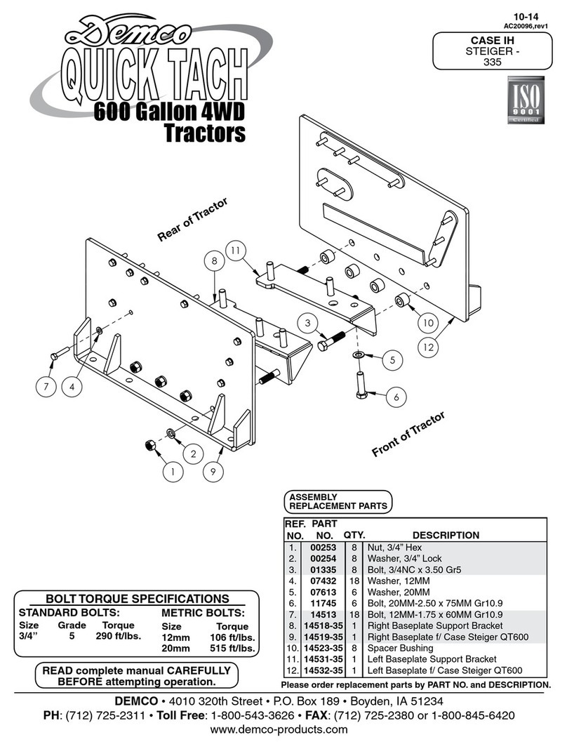 Demco Quick Tach quick start guide