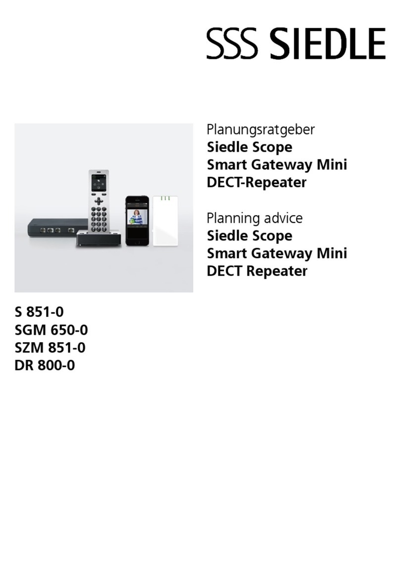 SSS Siedle S 851-0 User manual