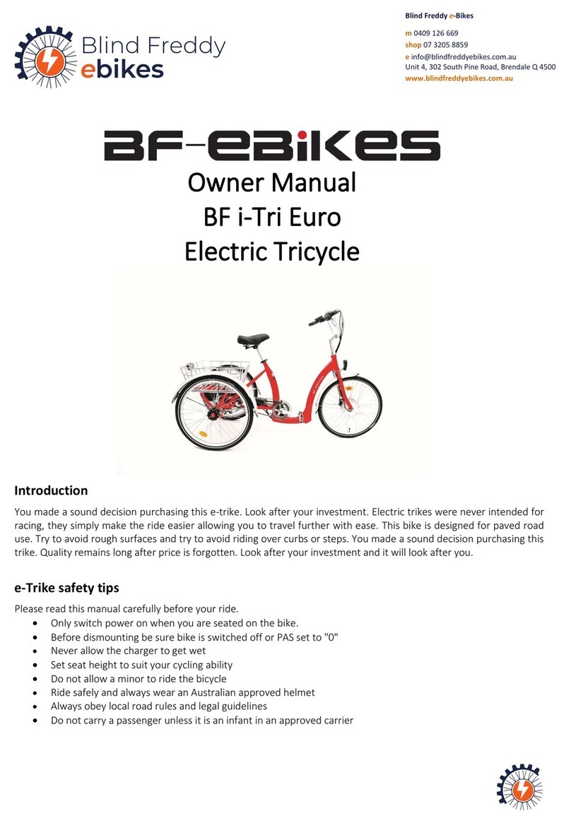 Blind Freddy eBikes i-Tri Euro owner's manual