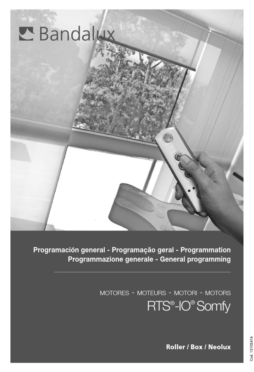 Bandalux RTS-IO Somfy General programming