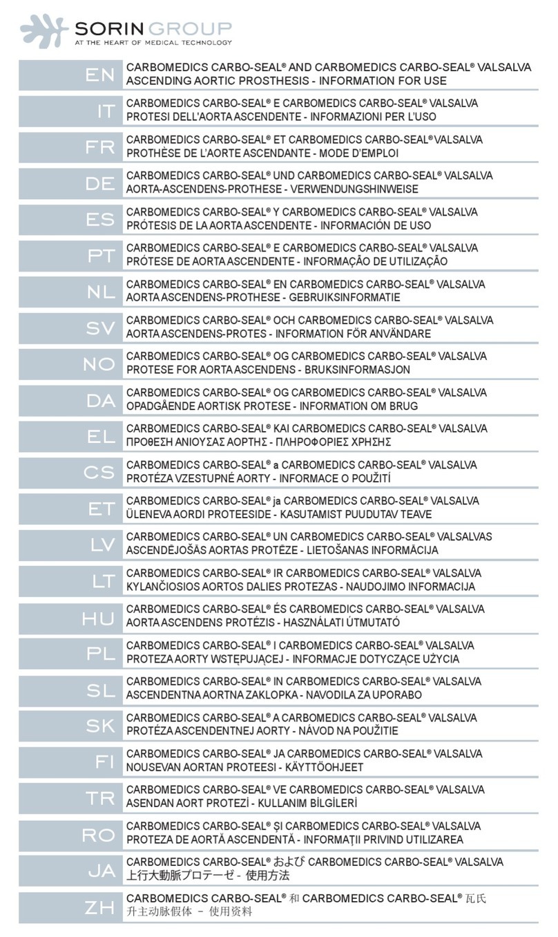 SORIN GROUP CARBOMEDICS CARBO-SEA AP-021 User manual