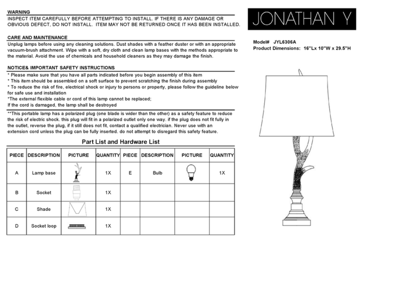 JONATHAN Y JYL6306A User manual
