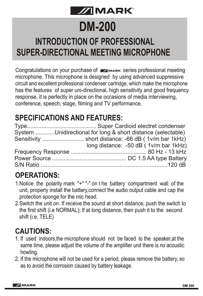 Mark DM-200 manual