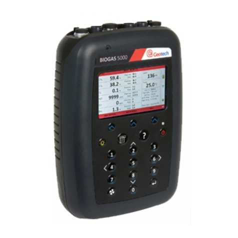 Geotech BIOGAS 5000 operating manual