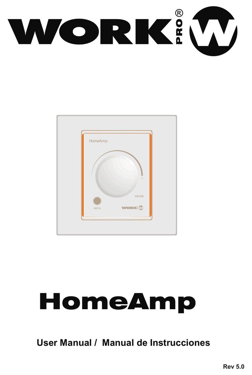 WorkPro HomeAmp User manual