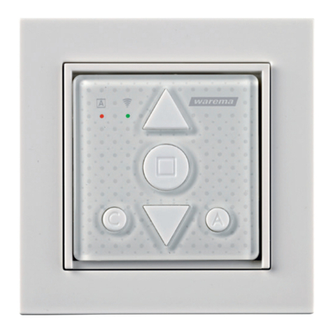 WAREMA WMS Wall-mounted transmitter basic Operating and installation instructions