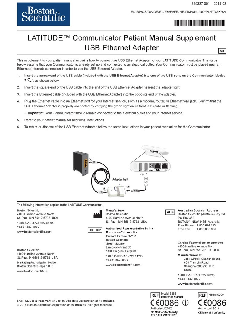 Boston Scientific LATITUDE 6288 manual
