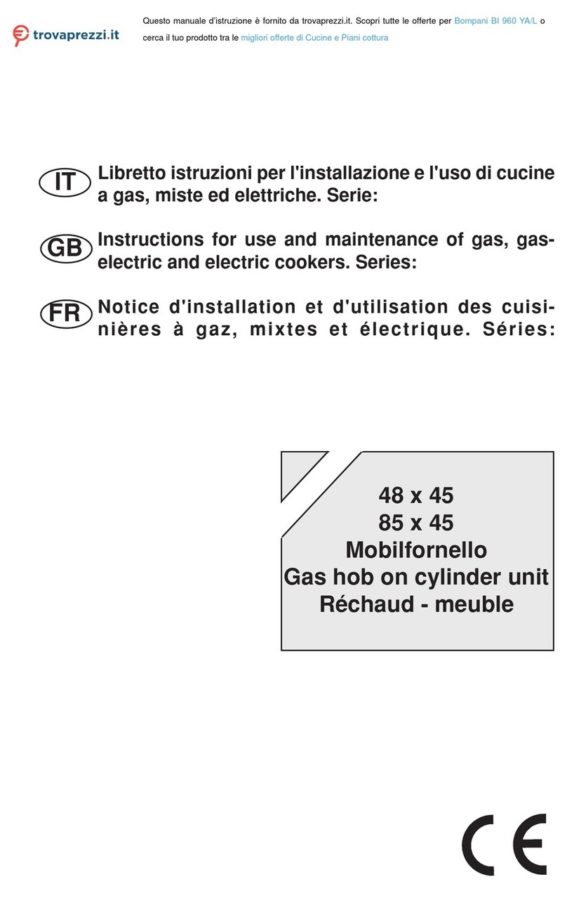 Bompani BI 960 YA L operating instructions