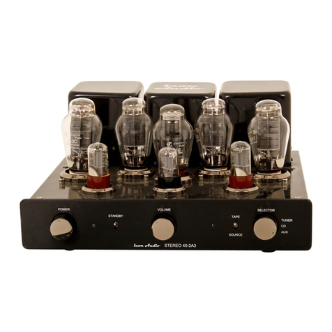 icon Audio Stereo 40 MK III 2A3 instruction manual