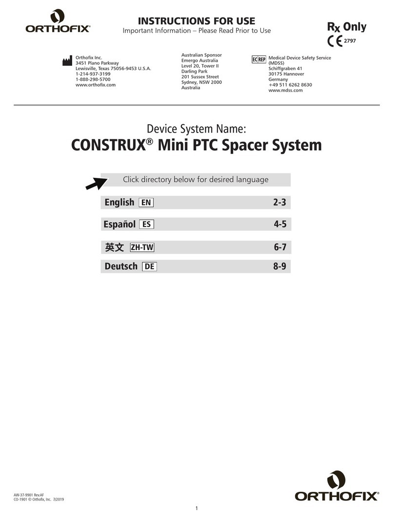 Orthofix CONSTRUX Mini PTC User manual