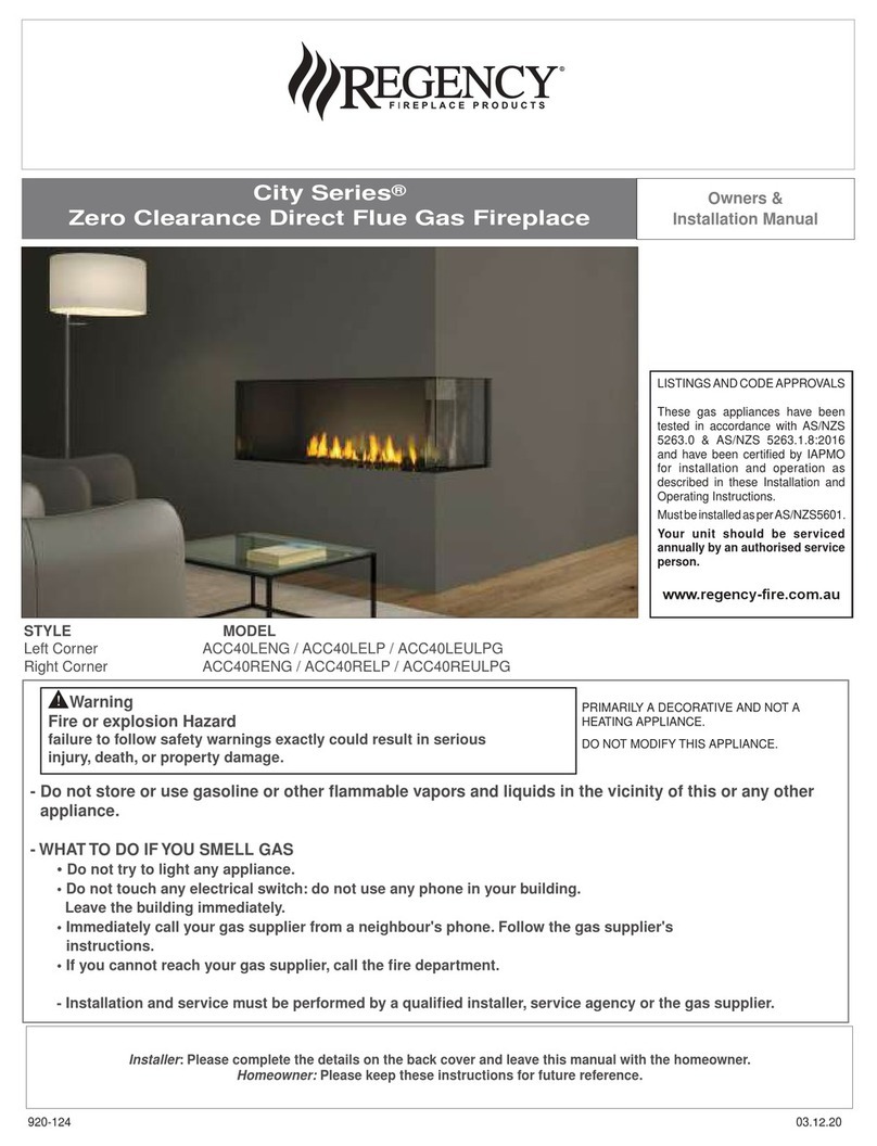 Regency City Series Owners & installation manual