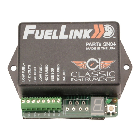 Classic Instruments Fuel Link SN34 User manual