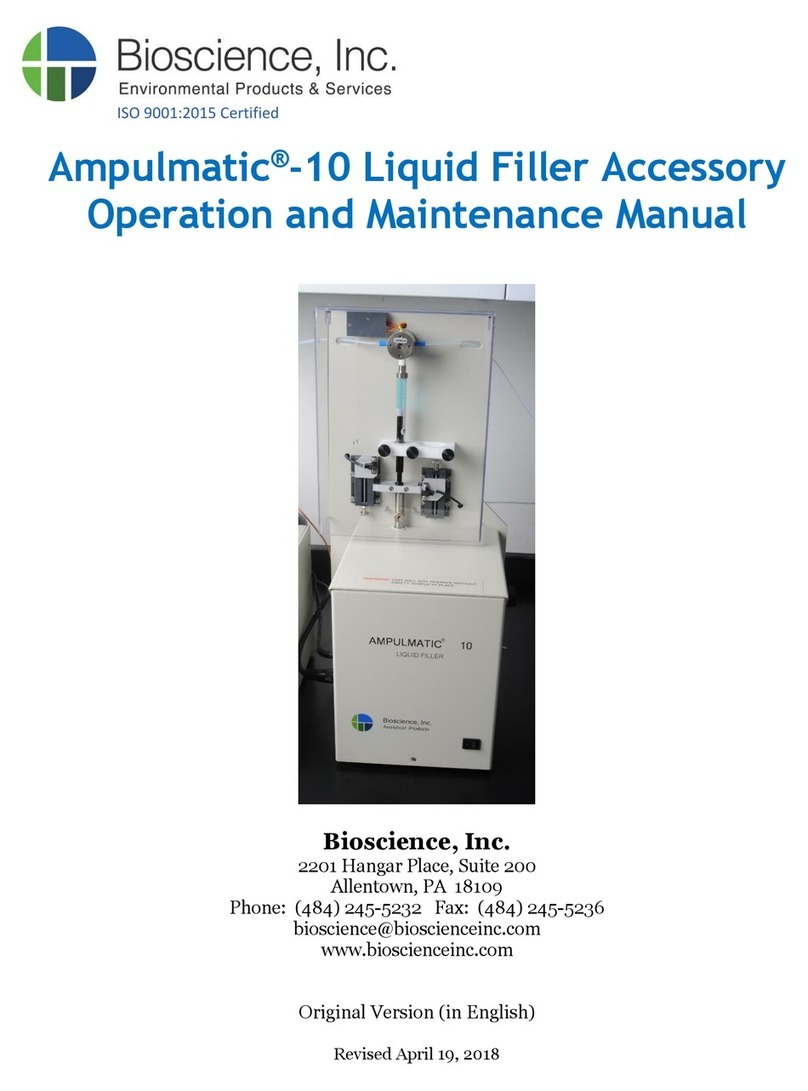 Bio-Science Ampulmatic-10 Purge Gas Injector Operation and maintenance manual