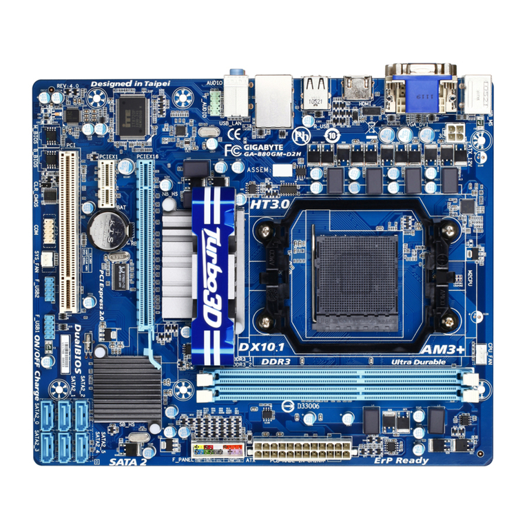 Gigabyte GA-880GM-D2H Wiring diagram