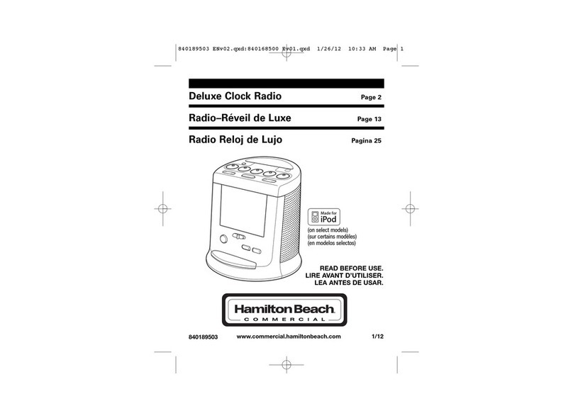 Hamilton Beach HCR50011 manual